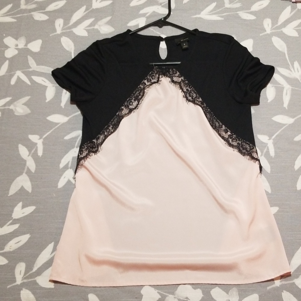 lace detail shirt